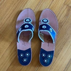 Jack Rogers Navy Flat Sandals